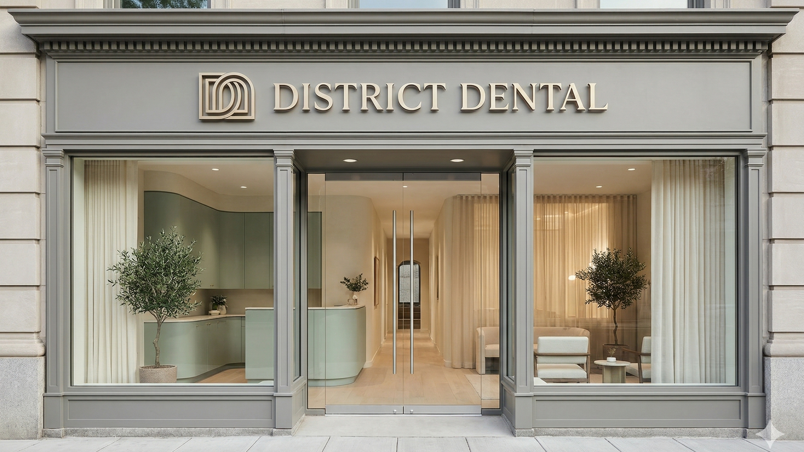 District Dental complete branding and signage design Washington DC
