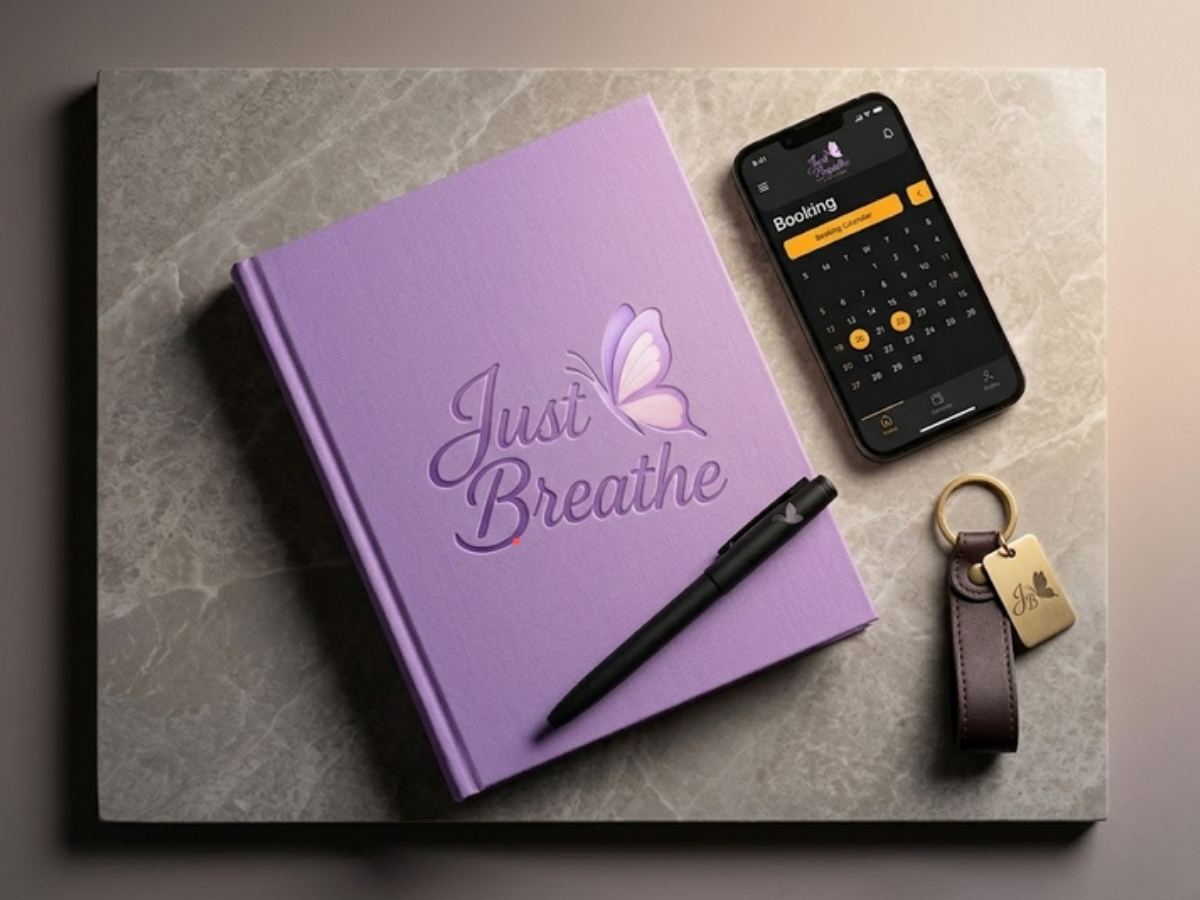 Just Breathe Centers interior branding