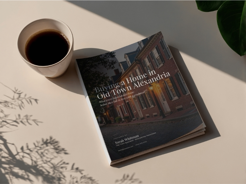 Old Town Alexandria buyers guide graphic design layout